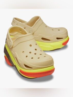 Crocs Unisex-Adult Bubble Crush Clogs - Seasame